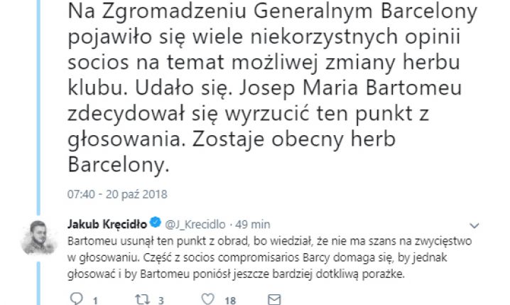 Nagły zwrot akcji ws. nowego herbu BARCY!